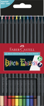 Faber Castell - Faber Castell fc-116412 kleurpotloden black edition in etui 12 stuks
