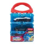 Toi-Toys - Toi-Toys Turbo racers opbergkoffer met 3 metalen auto's