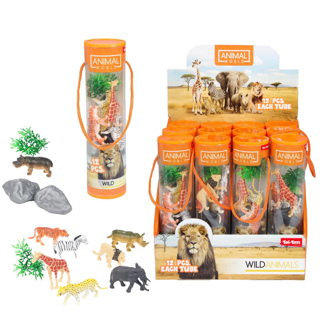 Toi-Toys - Toi-Toys Speelset -wilde dieren-12dlg in koker
