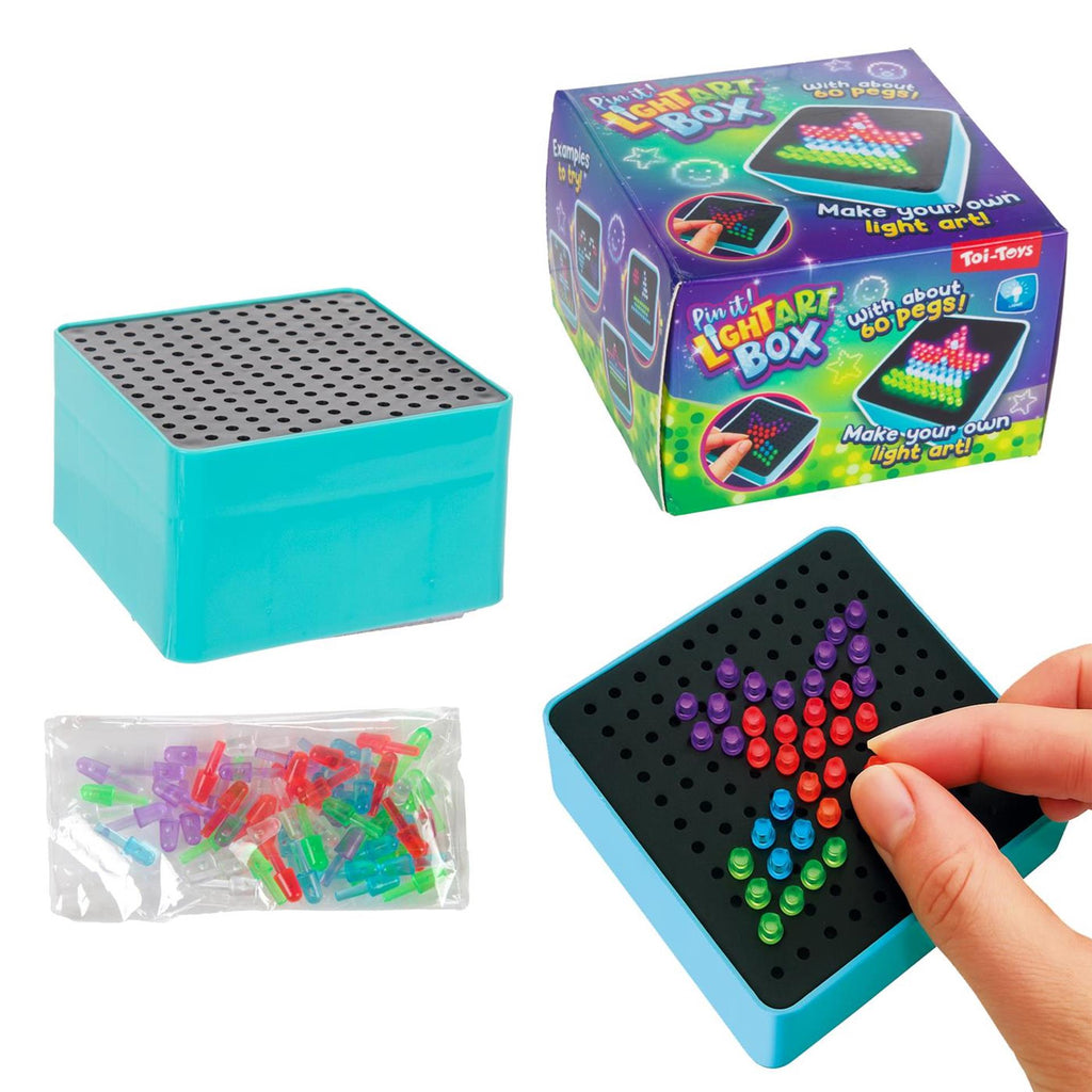 Toi-Toys - Toi-Toys Kunstkubus pin it met licht (diy)