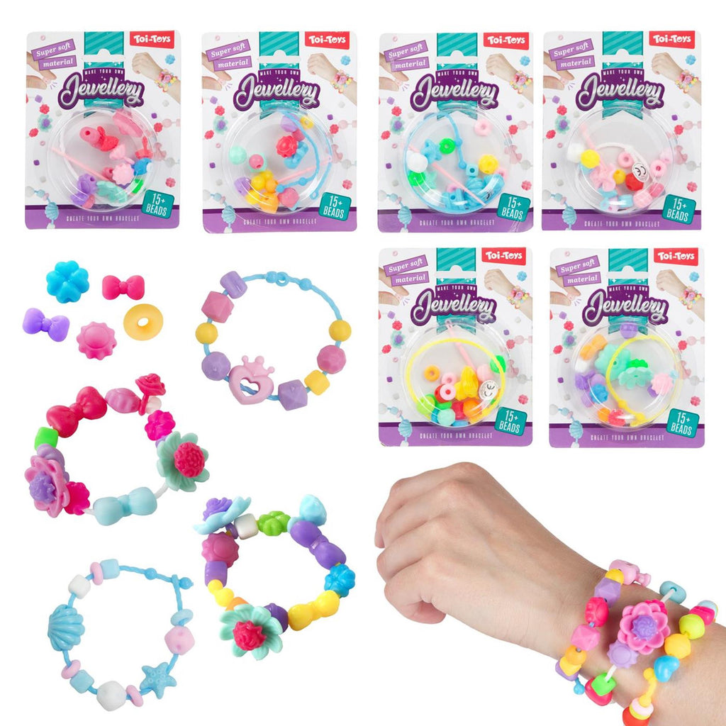 Toi-Toys - Toi-Toys Armband maken met zachte kralen 6ass