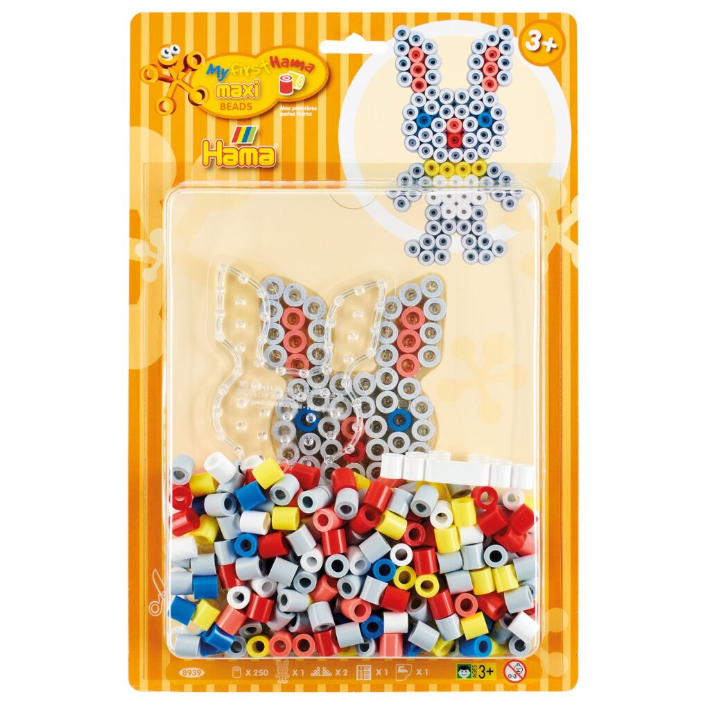 Hama strijkkralen maxi konijn 250 stuks