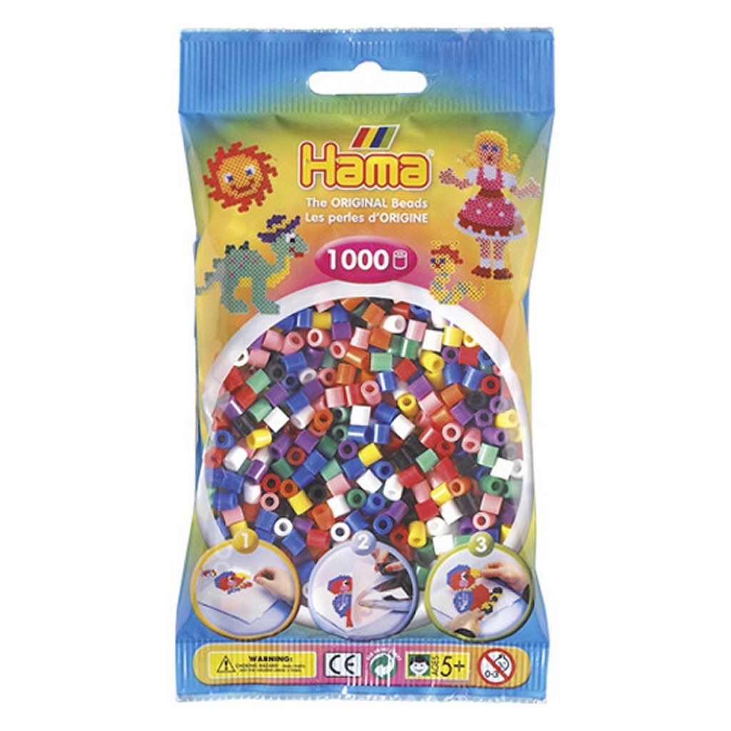 Hama - Hama strijkkralen primaire kleuren 1000 stuks
