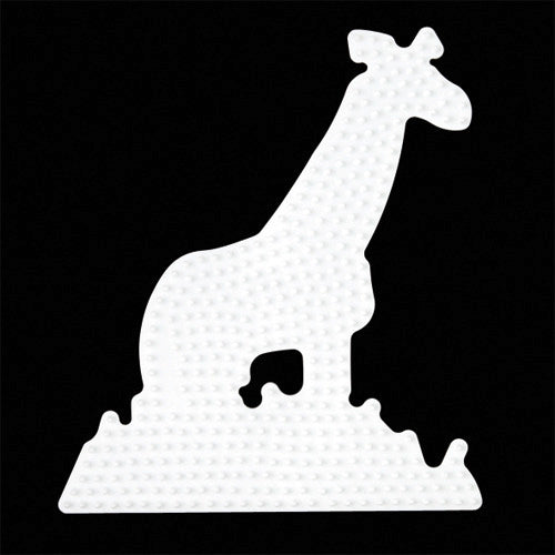 Hama - Hama strijkkralen grondplaat giraffe wit
