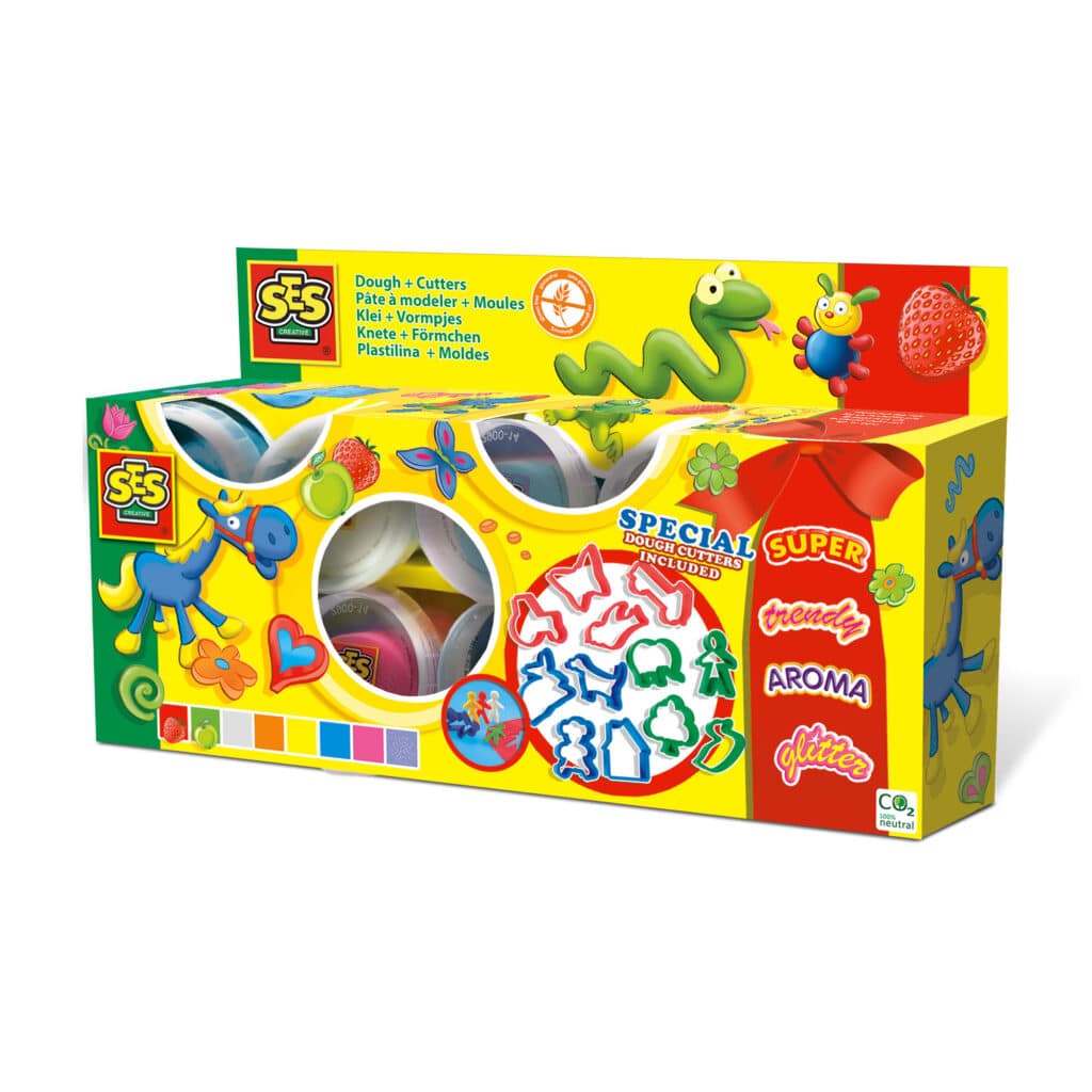 Ses klei mania 8x90gr met vormpjes
