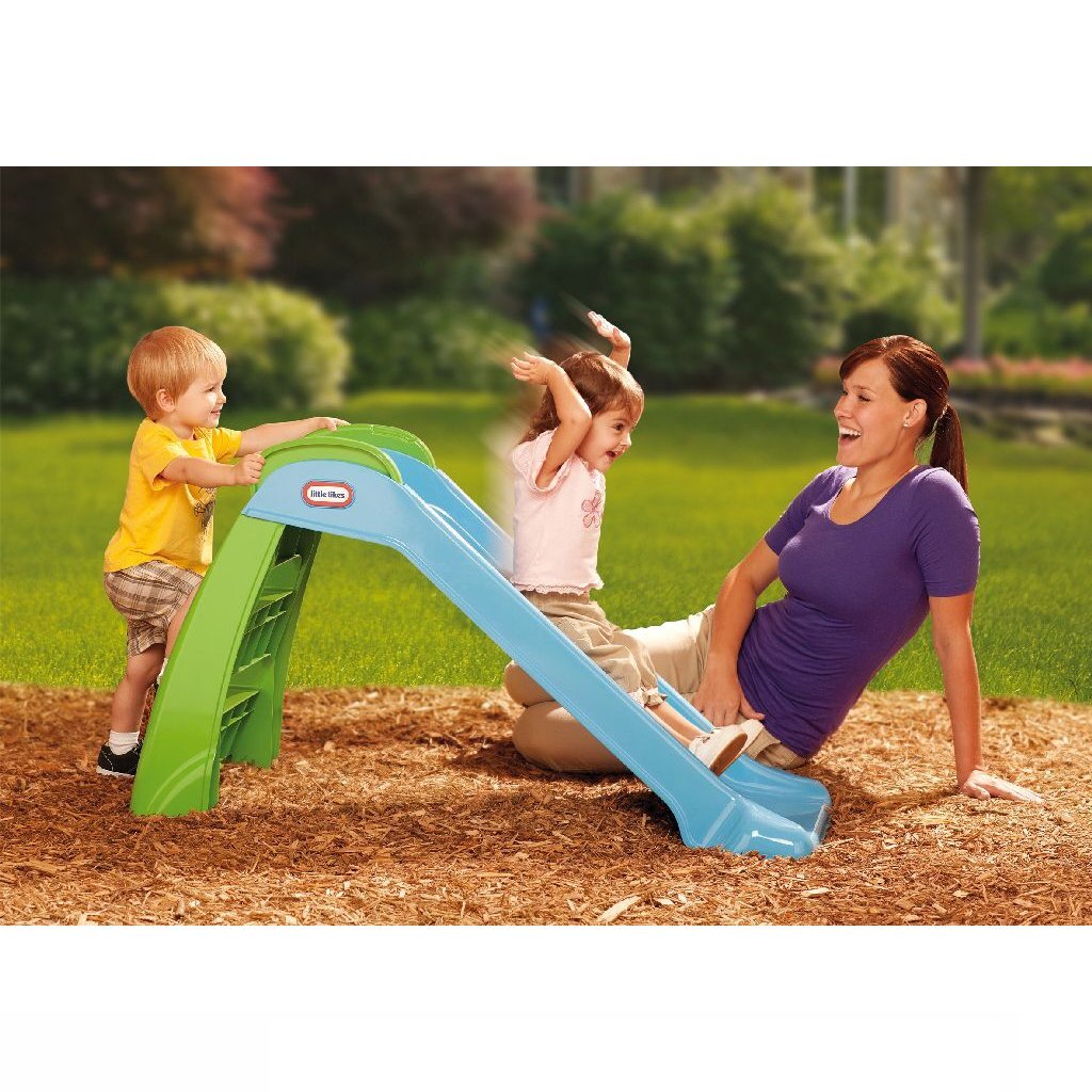 Little Tikes - Little Tikes junior glijbaan 122x49x70 cm blauw/groen