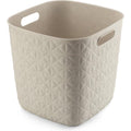 Curver softex opbergmand cube - 15l krijtwit 28x28x27cm