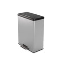 Curver decobin pedaalemmer 65l zilver metallic