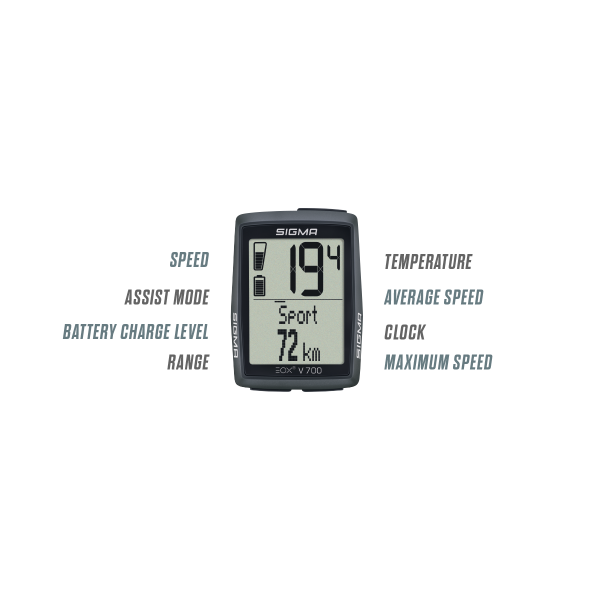 SIGMA - SIGMA fietscomputer eox view 700