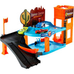 Disney cars garage glow racers met 3 auto's
