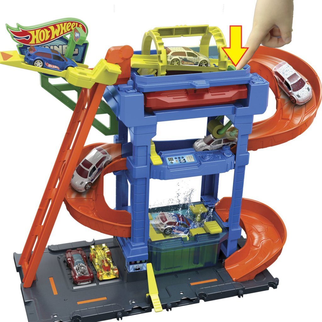 Hot Wheels - city tunnel twist car wash - racebaan