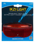 Feu arrière Ikzilight batterie on/off 3xLED 50 mm sur carte