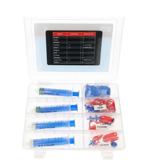 Elvedes - Rem ond. hydro/ bleeding / ontluchtings kit universeel tbv vervangen mineraal & dot vloeistof