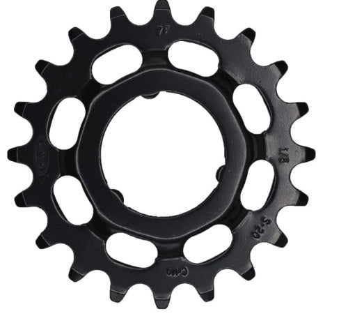KMC Pignon 21T Shimano 1/8, Chromoly Noir