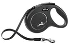 Flexi - Producten/ rollijn new classic band zwart m5 meter tot 25kg