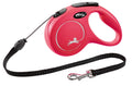 Flexi rollijn classic cord rood