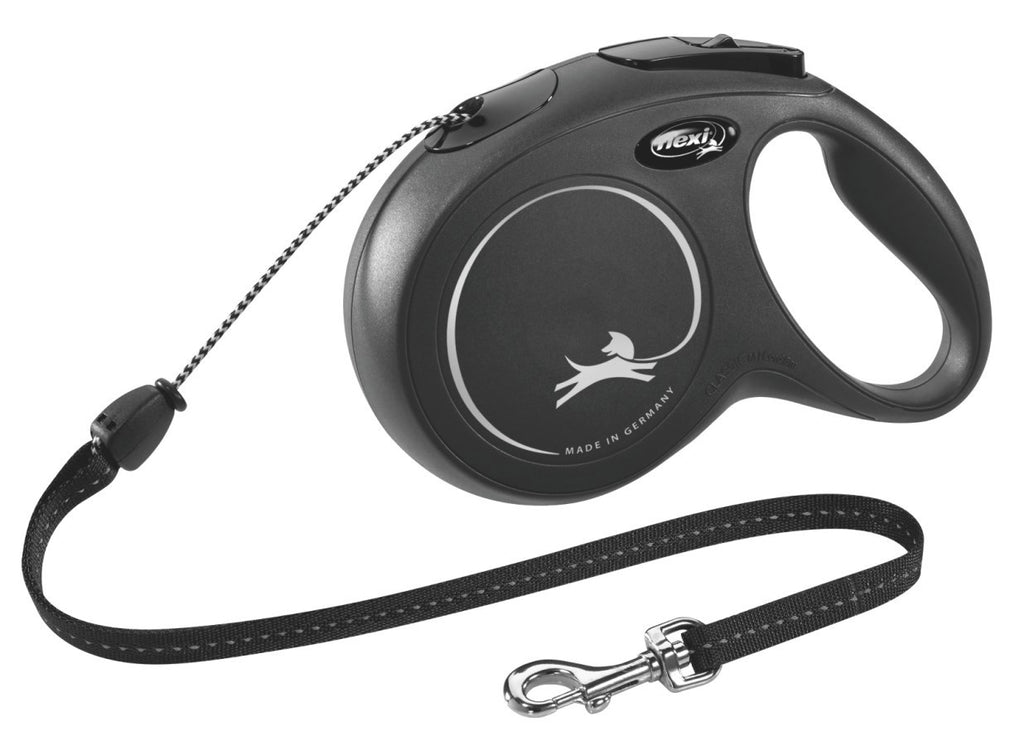 Flexi rollijn classic cord zwart