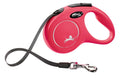 Flexi - Producten/ rollijn new classic band rood s5 meter tot 15kg