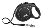 Flexi - Producten/ rollijn new classic band zwart l8 meter tot 50kg