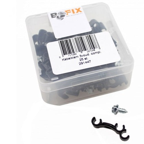 Bofix - Kabel ond. kabel frame klem 3 voudig met parker a 25