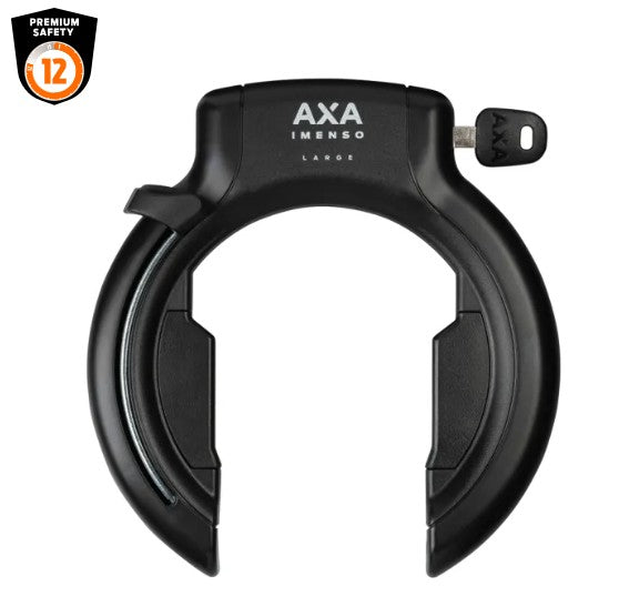 Axa - Ringslot imenso large retractable - zwart