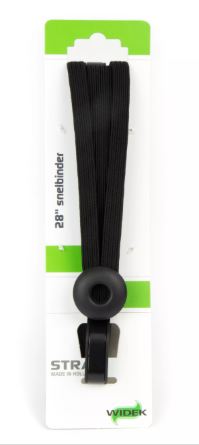 Widek - triobinder eye met haak 24+2x12mm zwart/zwart