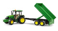 Bruder john deere tractor 5115 m met aanhanger 1:16