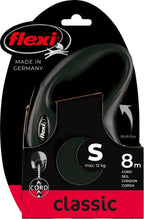 Flexi rollijn classic cord zwart