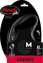 Flexi rollijn classic cord zwart