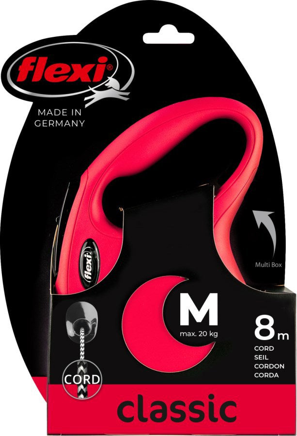 Flexi rollijn classic cord rood