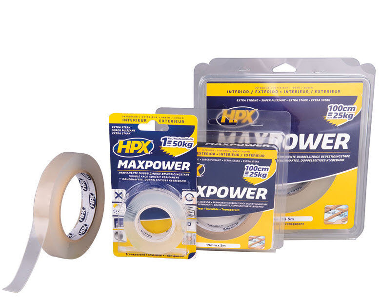 Hpx ht1902 maxpower bevestiging tape 19mmx2m