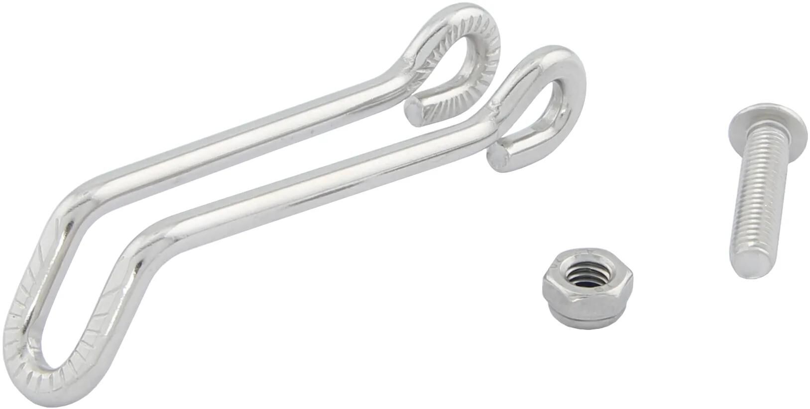 Busch muller busch müller koplamphaak lang 60 18mm rvs zilver