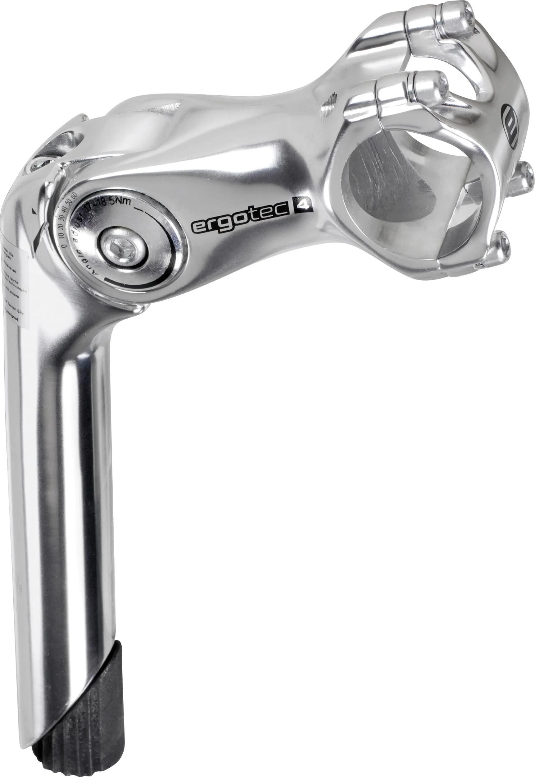 Ergotec stuurpen octopus 2 verstelbaar 25.4mm 90mm zilver