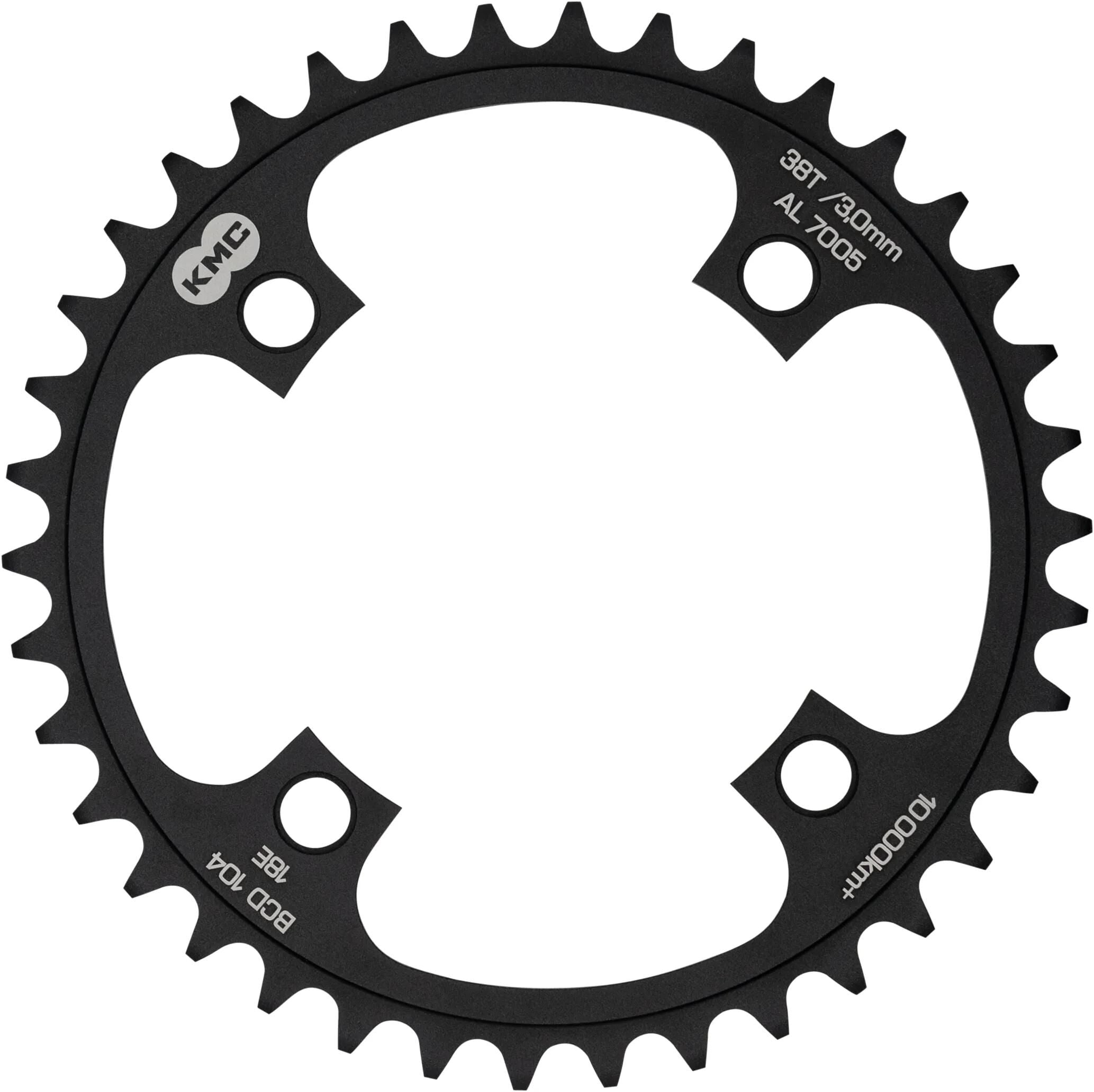 KMC Plateau 42T 3mm BCD104 AL7075 Black 1/8 "