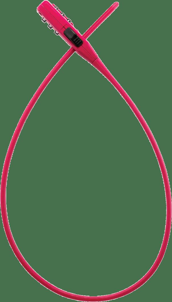 TRELOCK - TRELOCK zahlen-kabelschloss "strap it" cable tie clamp strap it pink