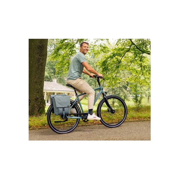 Burgers - New Looxs - Burgers - New Looxs Tas new looxs tulum double grijs/groen | 32l