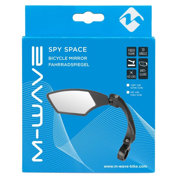 M-Wave - Fietsspiegel spy space rechts - klemmontage (op kaart)