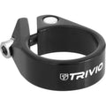 Trivio - zadelpenklem aluminium zwart 31.8mm