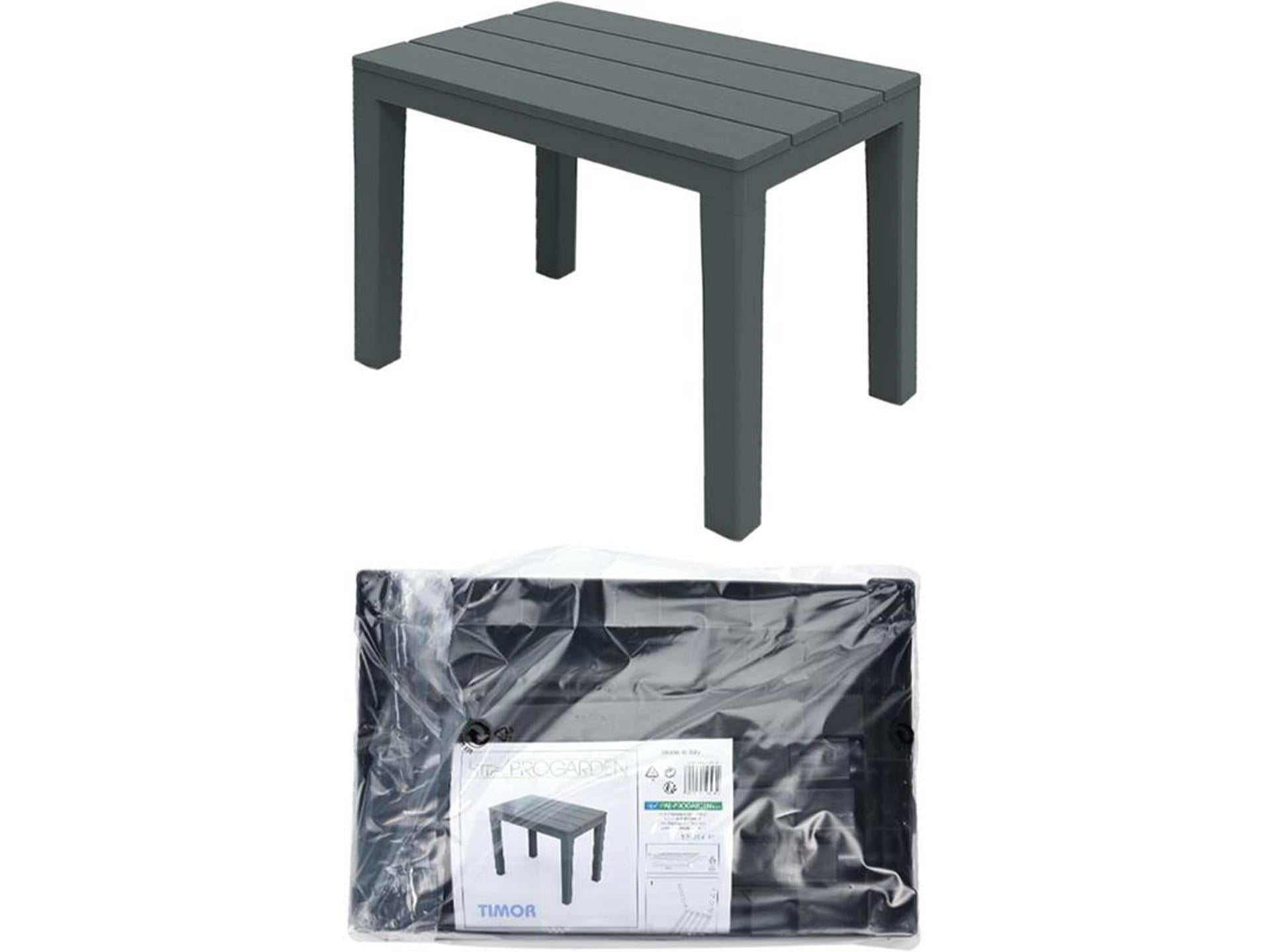 Pro Garden - Garden bankje timor 60x38.5x45 cm antraciet