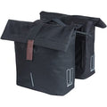 Basil tas city dubbel mik zwart | 28-32l