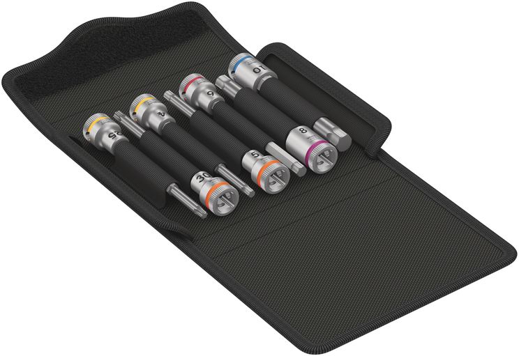 Wera bicycle set 8, 7‑delig dopsleutel (zwart)
