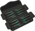 Wera kraftform 12sb1 micro-schroevendraaierset (zwart groen, voor elektrische apparaten)
