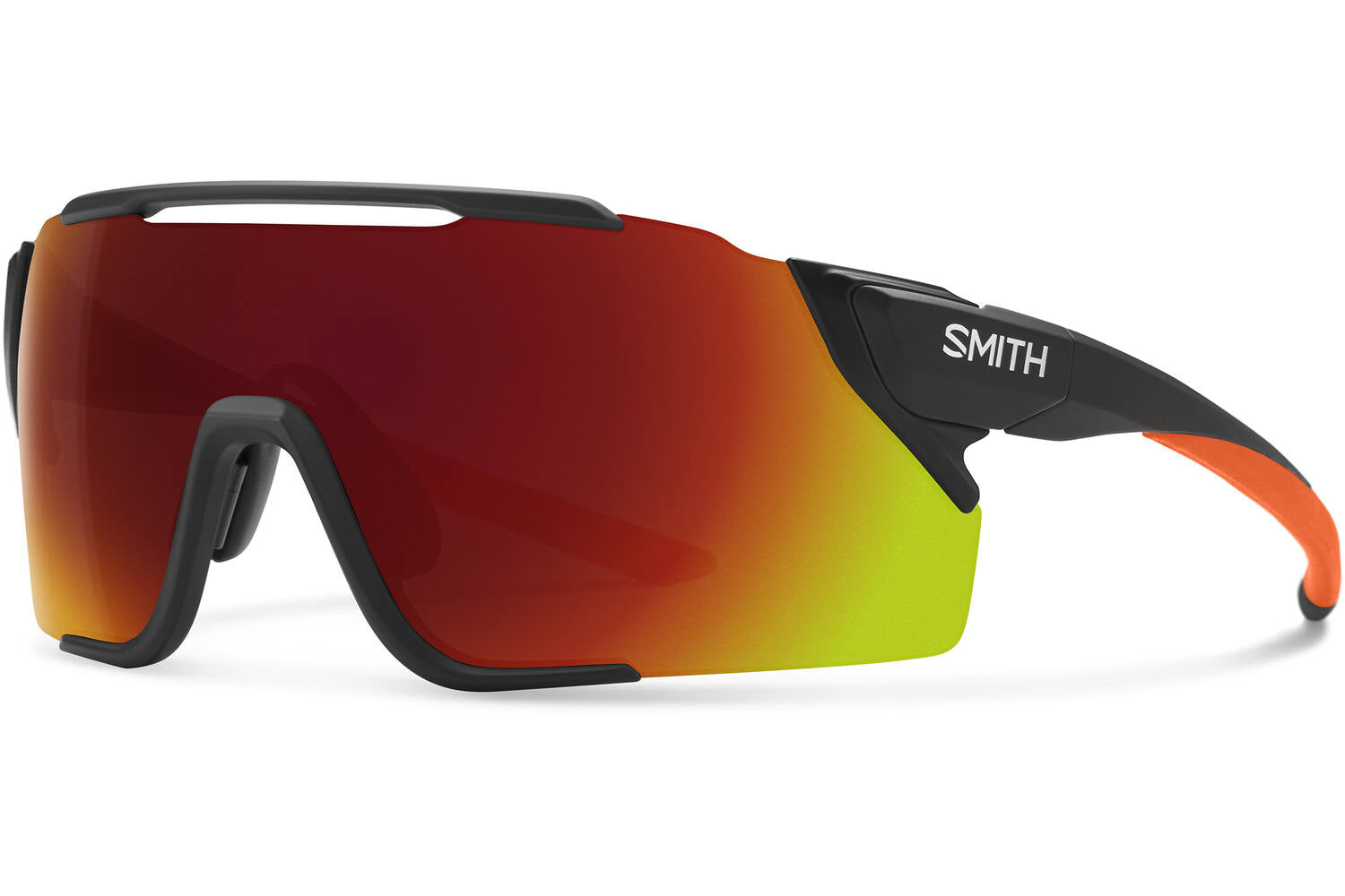 Smith Attack mag bril mtb matte black cinder chr red mir