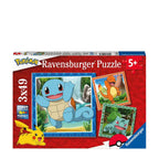 Ravensburger pokémon: charmander, bulbasaur and squirtle
