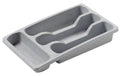 Curver - Curver bestekbak 4 vakken s - 33x20x6 cm - lichtgrijs