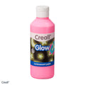 Creall glow in the dark verf roze 250ml