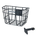 Basil Bremen Alu FM - panier à vélo - avant - avec support de potence Basil FM - noir