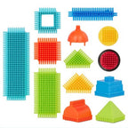 Bristle blocks emmer met 50 stuks