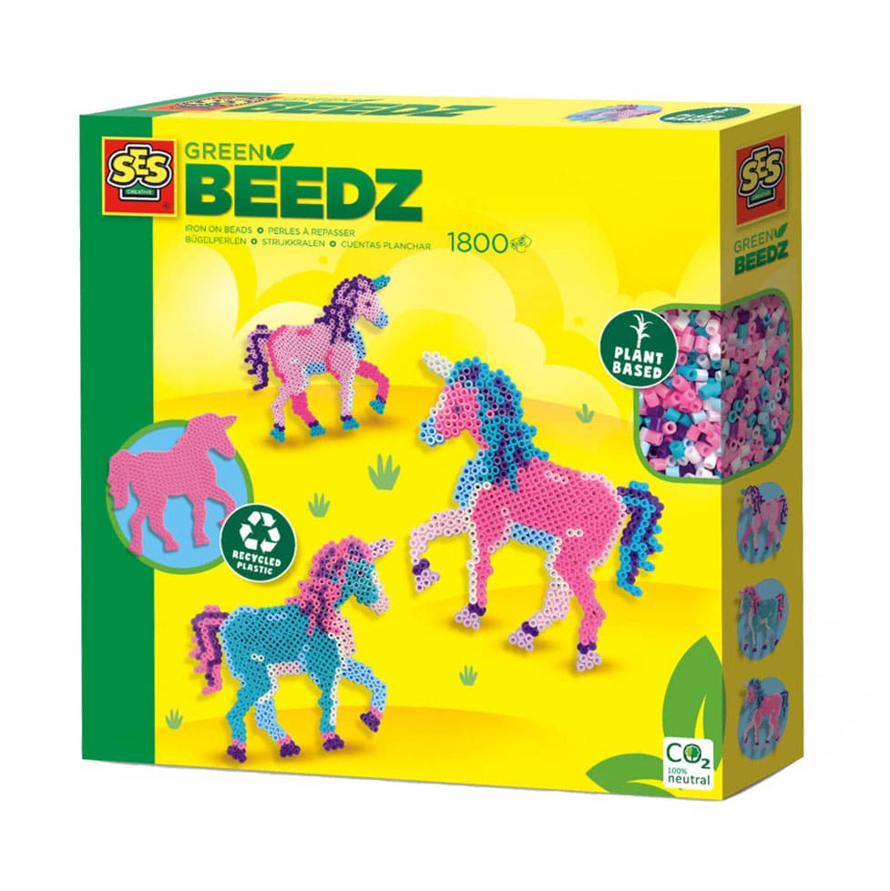 SES - green beedz - strijkkralenset unicorn