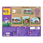 Dora 3in1 houten puzzel 3x24 stukjes